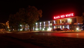 Neon Black Red White