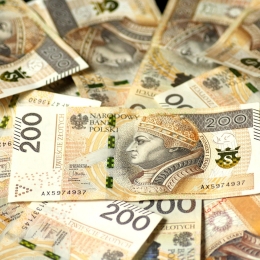 pieniądze złoty banknoty