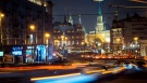 Moskwa noc miasto